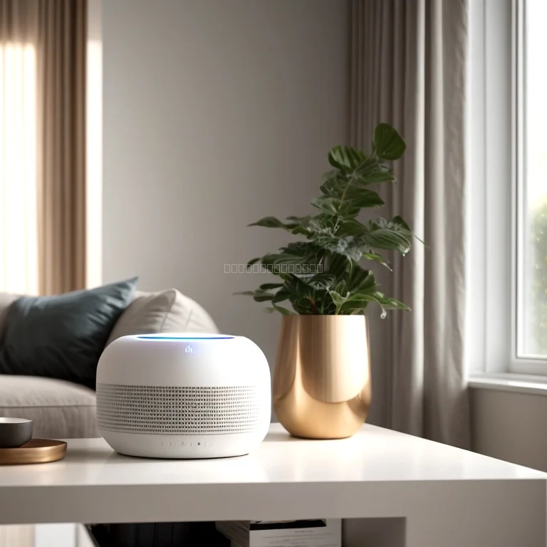 Heimstimm AI Smart Speaker im modernen Wohnbereich